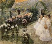 In the Flwer Garden Robert Reid